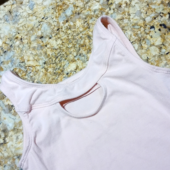 Danskin Leotard Freestyle Ballet Dance Blush Pink Size 4/5 - Picture 4 of 6